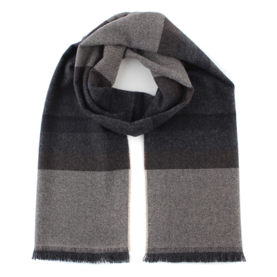 Fine cashmere scarf Ma.Al.Bi. MAB836 103/1, 37x180 cm, grey check