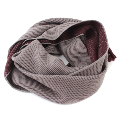 Вълнен шал Ma.Al.Bi. MAB141 12/6, 30х180 см, Бордо