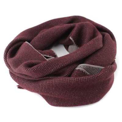 Вълнен шал Ma.Al.Bi. MAB141 12/6, 30х180 см, Бордо