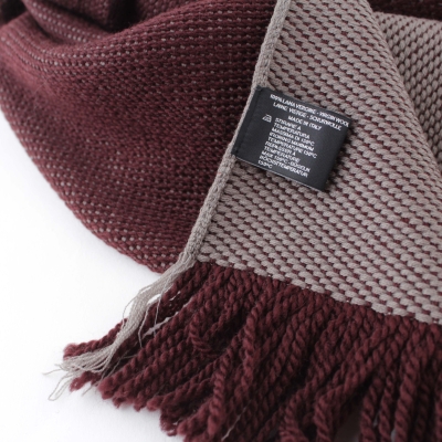 Вълнен шал Ma.Al.Bi. MAB141 12/6, 30х180 см, Бордо