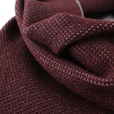 Вълнен шал Ma.Al.Bi. MAB141 12/6, 30х180 см, Бордо