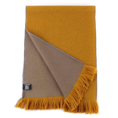 Wool scarf Ma.Al.Bi. MAB141 12/7, 30x180 cm, Mustard