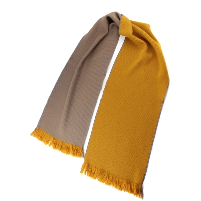 Wool scarf Ma.Al.Bi. MAB141 12/7, 30x180 cm, Mustard