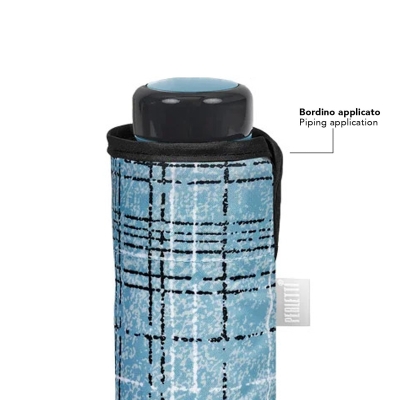  Women’s Mini Folding Manual Umbrella | Perletti Time 26430 | Ligt blue