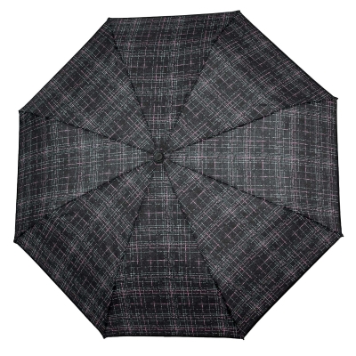 Women’s foldable automatic Open-Close umbrella | Perletti Time 26429 | Black