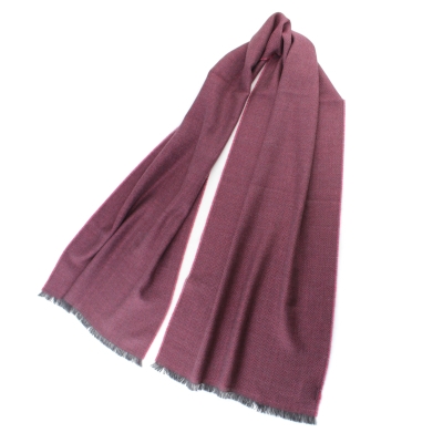 Fine wool scarf Ma.Al.Bi. MAB140/545/10, 40×180 cm, Pink and black