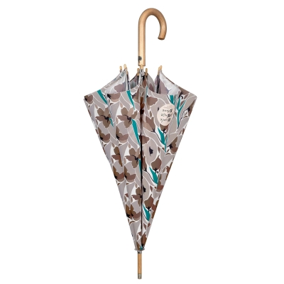 Umbrelă de golf automată pentru femei Perletti Green 19155, Flori de cireș