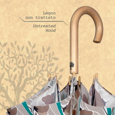 Umbrelă de golf automată pentru femei Perletti Green 19155, Flori de cireș