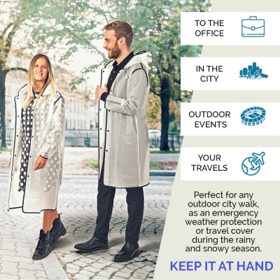 Унисекс дъждобран Perletti Travel | EVA материал | 3 размера