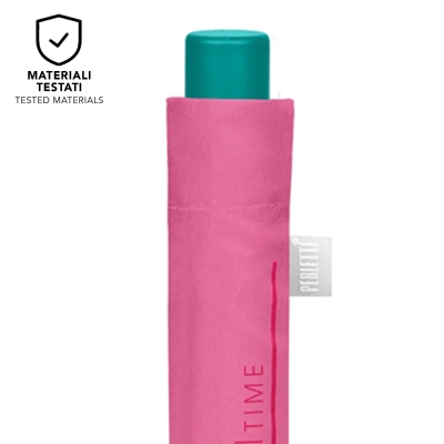 Umbrelă de damă manuală Extraslim Perletti Time 26415, Roz