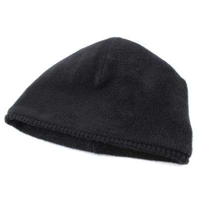 Women's Winter Knitted Hat with Natural Pom-Pom Granadilla | Black