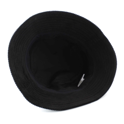 Pălărie tip bucket din catifea de bumbac | HatYou | Neagră