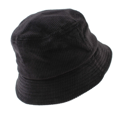 Pălărie tip bucket din catifea de bumbac | HatYou | Neagră