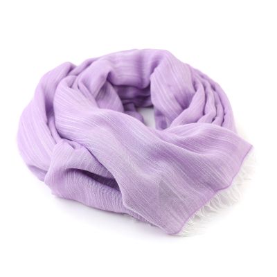 Linen-cotton scarf Pulcra Solomo, 82x200 cm | Black-white melange