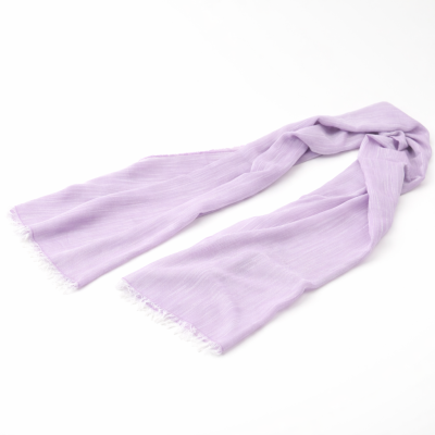 Eșarfă din in și bumbac Pulcra Solomo, 82x200 cm | Melanj alb-negru