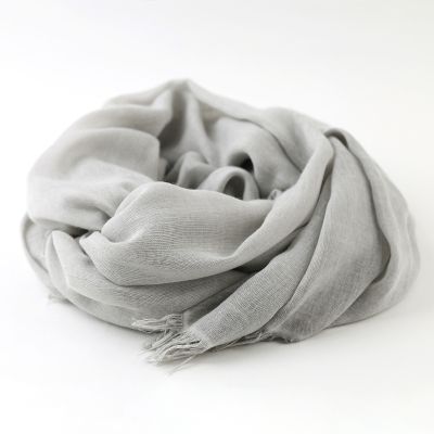 Eșarfă mare din viscoză și poliamidă Pulcra, 90×190 cm | Melanj albastru