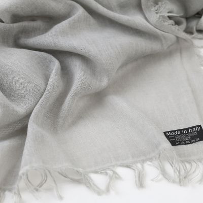 Eșarfă mare din viscoză și poliamidă Pulcra, 90×190 cm | Melanj albastru