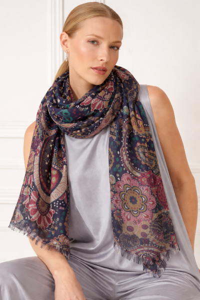 Eșarfă mare și fină din bambus HatYou, 70×190 cm | Bej