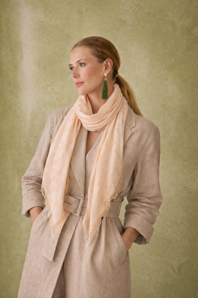 Eșarfă de vară Pulcra Bollicine N, 50x200 cm, Galben