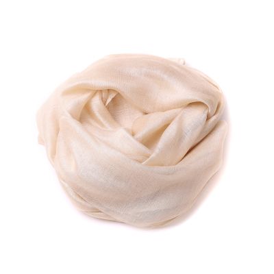 Lightweight modal and silk scarf HatYou, 80×180 cm | Cream beige