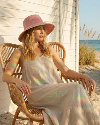 Women’s Summer Wide-Brim Hat HatYou | Powder Pink