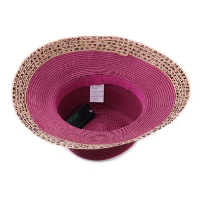 Дамска лятна шапка с периферия HatYou  | Цикламен