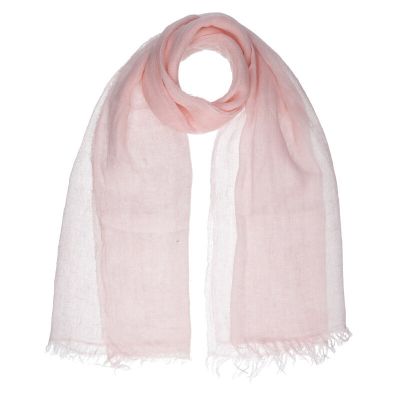 Дамски летен шал от ленена смес HatYou, 90x190 см | Светлорозов