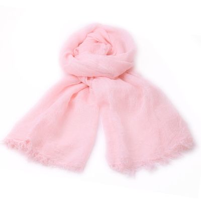 Дамски летен шал от ленена смес HatYou, 90x190 см | Светлорозов