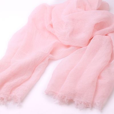 Дамски летен шал от ленена смес HatYou, 90x190 см | Светлорозов