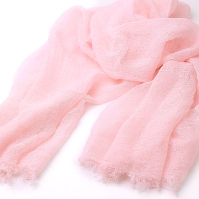 Дамски летен шал от ленена смес HatYou, 90x190 см | Светлорозов