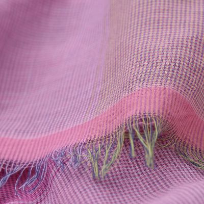 Fine summer cotton scarf Pulcra Rikka, 58 × 210 cm | Pink