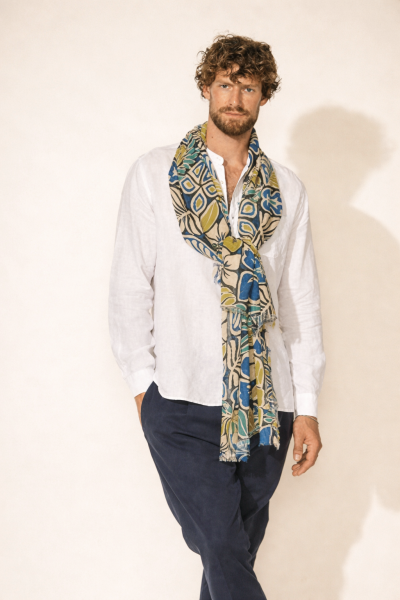 Fine bamboo scarf HatYou, 70 × 180 cm | Lime green