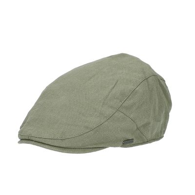 Men’s summer cap made of linen and cotton HatYou | Olive