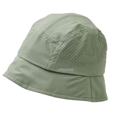Men’s summer bucket hat with UV protection made of microfiber MESS | Green