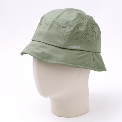 Men’s summer bucket hat with UV protection made of microfiber MESS | Green