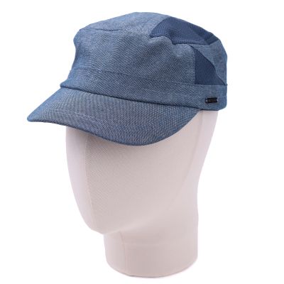 Men’s army cap with mesh details MESS | Blue