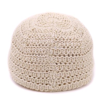 Șapcă de baseball pentru femei din bumbac, cu tricot ajurat HatYou | Bej deschis