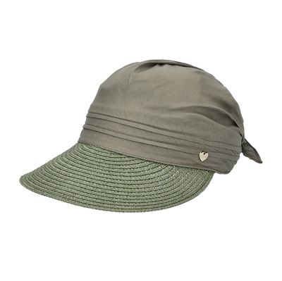Women's Summer Cotton Visor Hat HatYou | Black