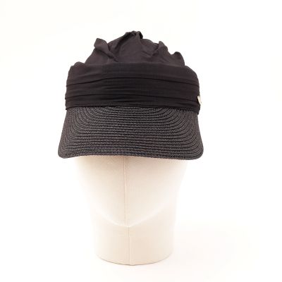 Women's Summer Cotton Visor Hat HatYou | Black