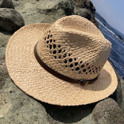Palarie de vara barbati din rafie Fratelli Mazzanti FM 7932, Natural