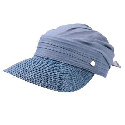 Women's Summer Cotton Visor Hat HatYou | Denim
