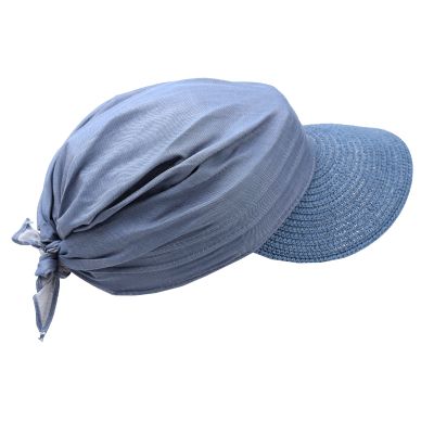 Women's Summer Cotton Visor Hat HatYou | Denim