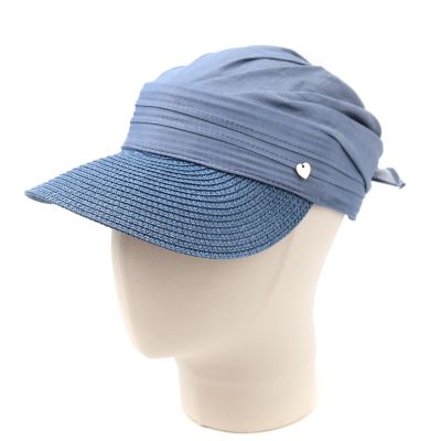 Women's Summer Cotton Visor Hat HatYou | Denim