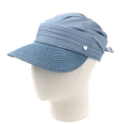 Women's Summer Cotton Visor Hat HatYou | Denim