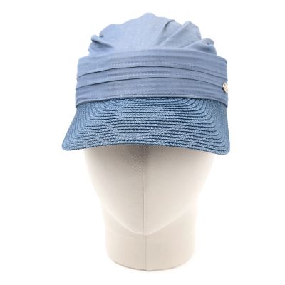 Women's Summer Cotton Visor Hat HatYou | Denim