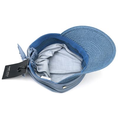 Women's Summer Cotton Visor Hat HatYou | Denim