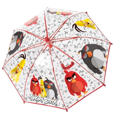 Кids' transparent umbrella 75131 Angry Birds
