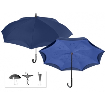Ladies umbrella with reverse folding Perletti 25957